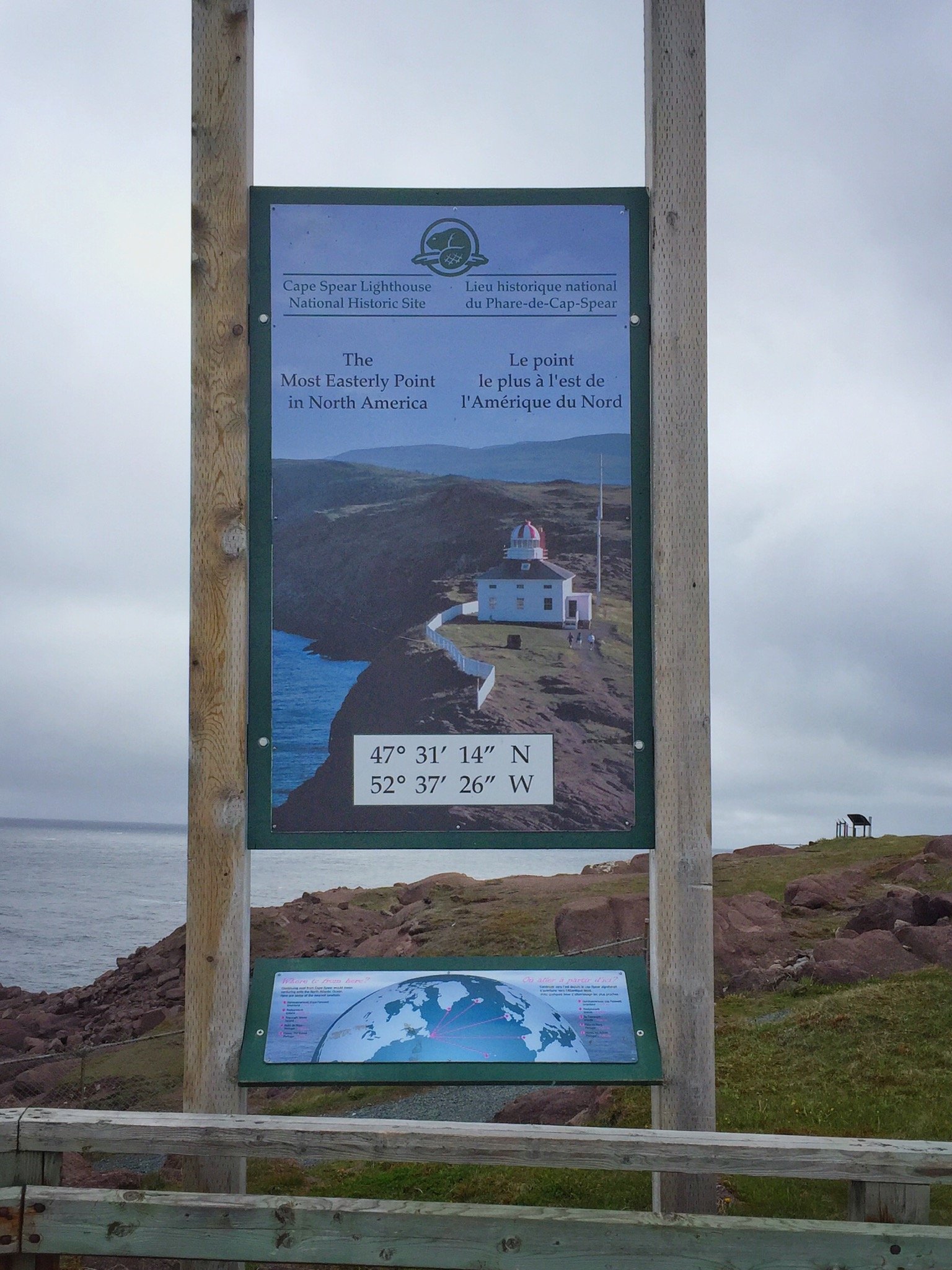 Poster at Eastern-most point