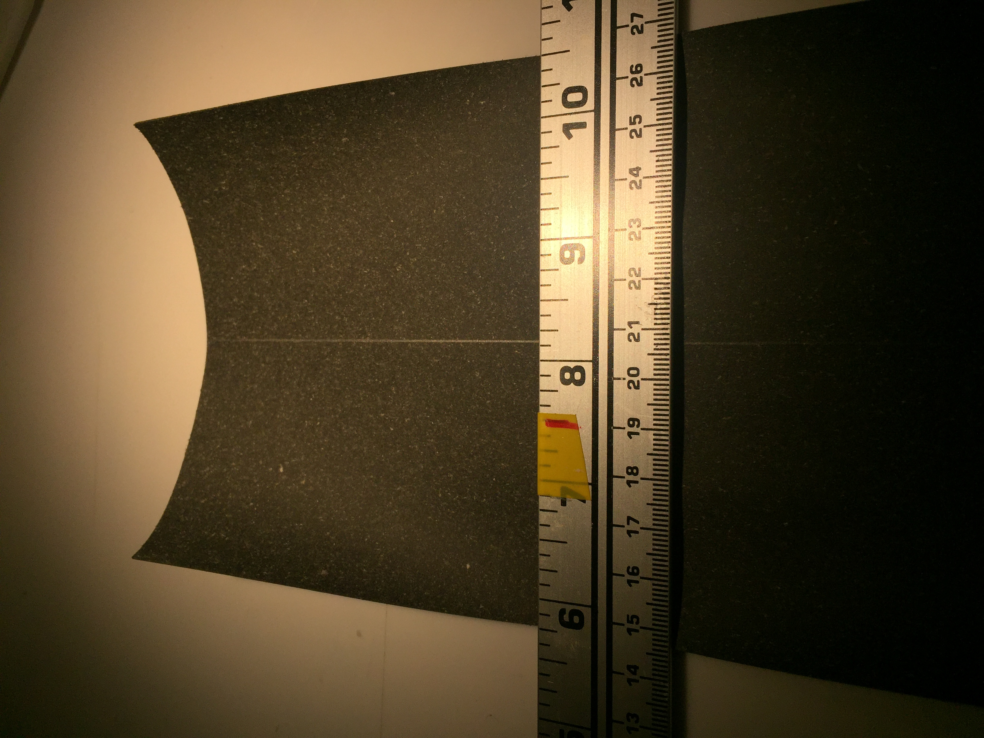 Measure width of Backing 
