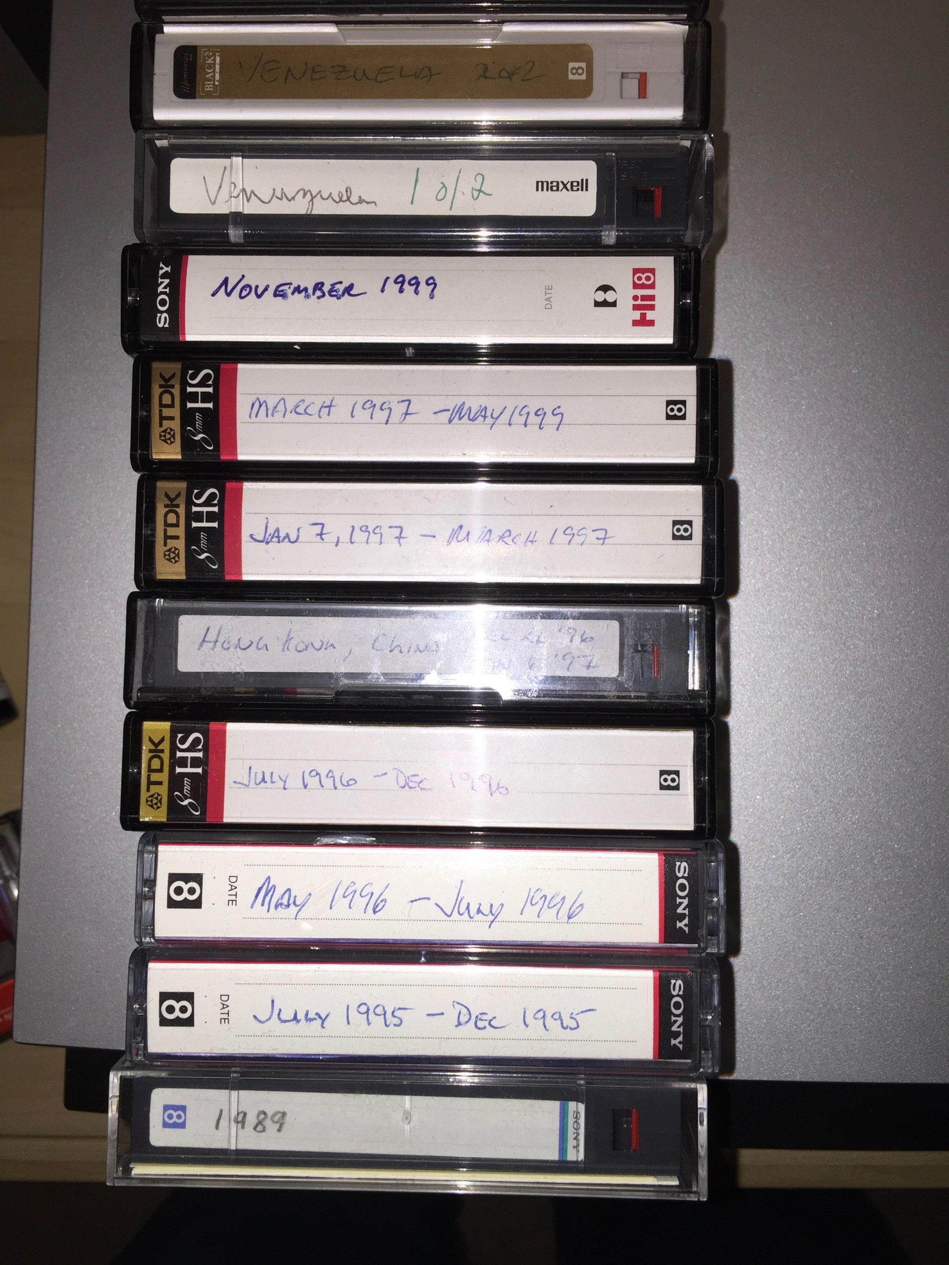 Video Tapes starting from 1989